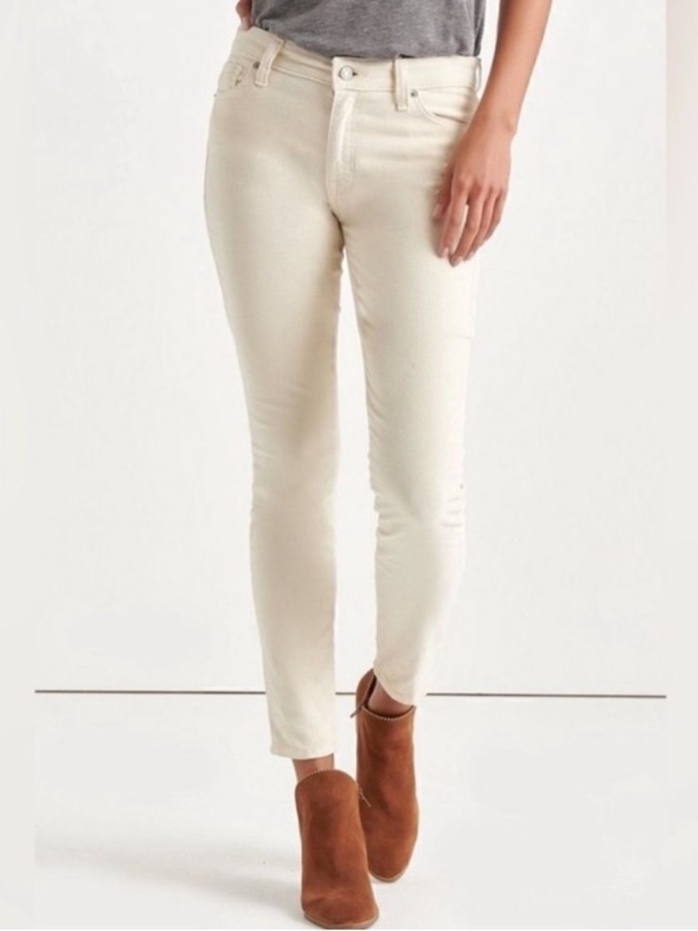 Lucky Brand Cream Corduroy Pants